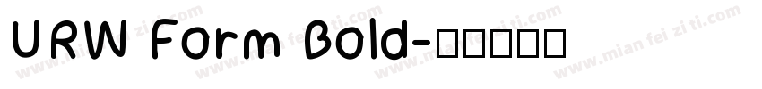 URW Form Bold字体转换